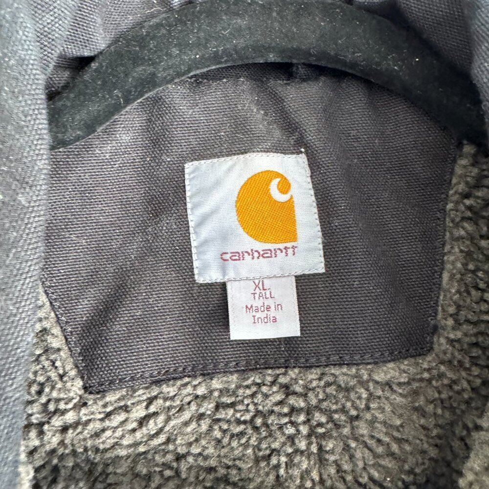 Carhartt Sherpa Lined Work Jacket – Black XL Tall - Picture 3 of 6